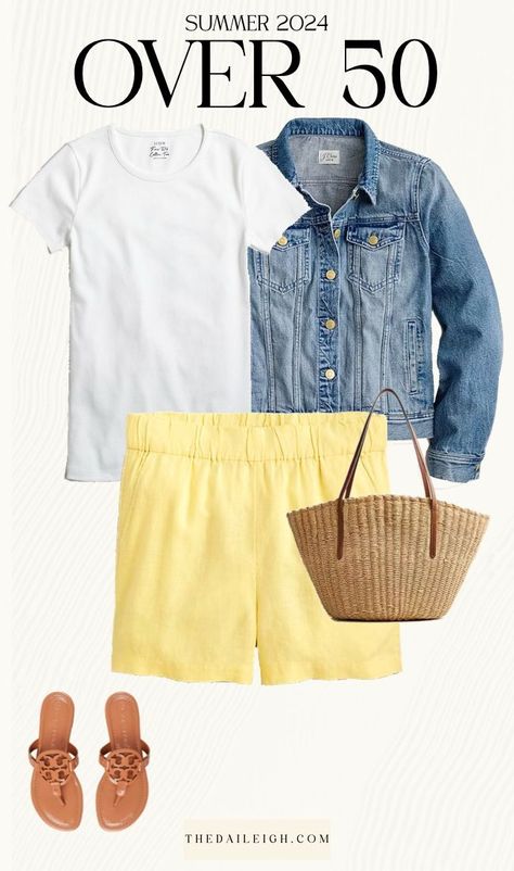 Summer Outfits for Women Over 50 Summer Shorts Outfits For Women Over 50, Summer Shorts Outfits For Women, What To Wear In Summer, Summer Fashion For Women, Mom Wardrobe Essentials, Outfits For Women Over 50, Creating Outfits, Classic Outfits For Women, Summer Outfits For Women