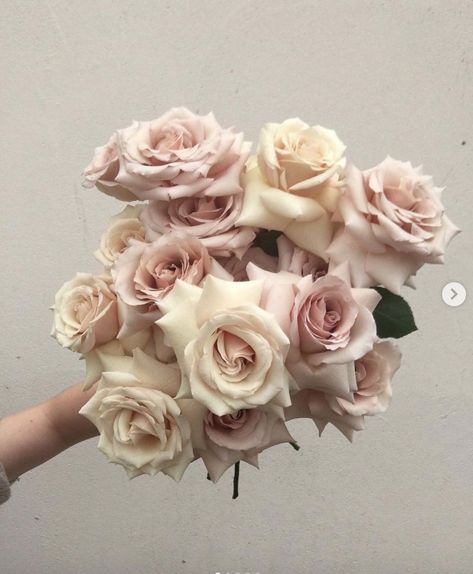 Dusty Pink Roses Bouquet, Dusty Pink Rose Bouquet, Blush Rose Bouquet, Dusty Pink Roses, Mallorca Wedding, Pink Wedding Theme, Pink Rose Bouquet, Centerpieces Wedding, Flower Centerpieces Wedding