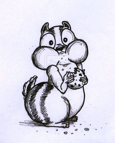 Chipmunk Stuffing Face by ~Sketch-Iz on deviantART Chipmunk Cartoon Drawing, Chipmunk Doodle, Cute Chipmunk Drawing, Chipmunk Sketch, Chipmunk Drawing, Chipmunk Cartoon, Chest Drawing, Sketches Cartoon, Face Sketches