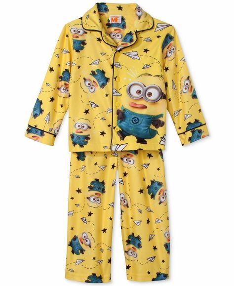 Minion Baby, Unicorn Fashion, Kids Nightwear, Asian Kids, T Shorts, Fleece Pajamas, Boys Pajamas, Despicable Me