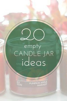 E l l e S e e s: Over 20 Ideas for Empty Candle Jars! These ideas are awesome and could not be easier. Candle Jars Reuse Diy, Empty Candle Jar Ideas, Candle Jar Ideas, Diy Candle Jars, Candle Jars Crafts, Recycled Candle Jars, Reuse Candle Jars, Repurpose Candle Jars, Candle Reuse