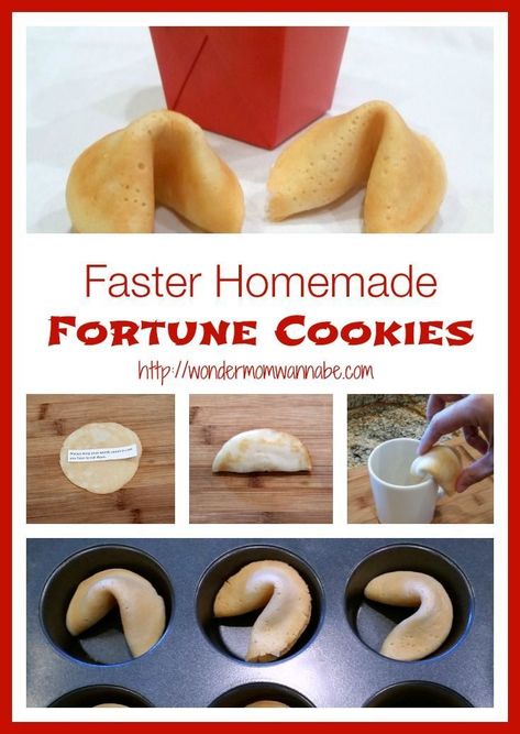 Homemade Fortune Cookies, Fortune Cookies Recipe, Dessert Aux Fruits, Fortune Cookies, Läcker Mat, God Mat, Perfect Cookie, Köstliche Desserts, Fortune Cookie