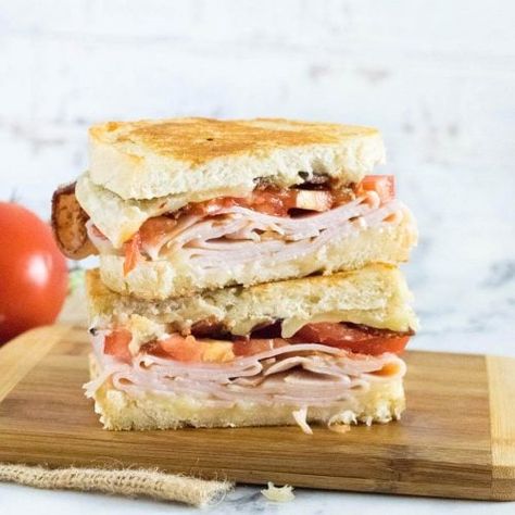 Turkey Melt Sandwich - Fox Valley Foodie Turkey Sandwich Thanksgiving, Turkey Melt, Sandwich Melts, Melt Recipe, Classic Grilled Cheese, Turkey Cheese, Deli Turkey, Bistro Food, Sliced Turkey