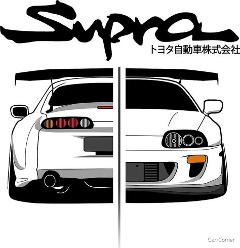 Supra Mk4, Toyota Supra Mk4, Toyota Supra, Toyota, Cars, White, Black