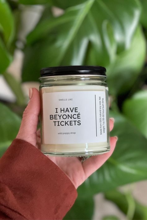 SMELLS LIKE: I have Beyoncé Tickets Beyonce Tickets, Beyoncé Concert, Beyonce Concert, Tropical Girl, Wild Poppies, Container Candles, May 23, Candle Containers, Natural Soy Wax