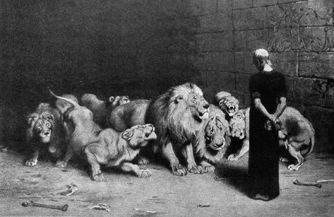 06 Daniel 06 - Daniel in the Den of Lions | Frank Zimmerman | Flickr Daniel In The Bible, Pagan Culture, Daniel In The Lion's Den, Bible Tools, Fiery Furnace, Christian Articles, Daniel 3, Daniel And The Lions, Lions Den