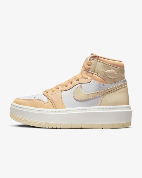 Air Jordan 1 Elevate High, Jordan 1 Elevate High, Air Jordan 1 Women, Jordan 1 Elevate, Womens Air Jordans, Wings Logo, Cute Nike Shoes, Just Wait, Nike Kyrie