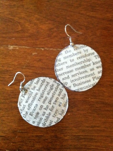 Modge Podge Earrings, Old Pages, Pocket Bible, Flatten Bottles, Craft Presents, Oldest Bible, Ice Pick, Dremel Projects, Wire Wrapped Chain