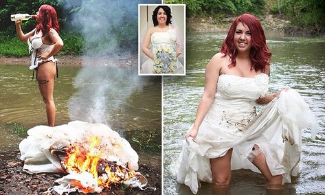 Burn Wedding Dress Divorce, After Divorce Photoshoot, Dress On Fire, Divorce Celebration, Wedding Dress Photoshoot, Lingerie Photoshoot, Wedding Dresses Photos, Spring Women, Wedding Moments