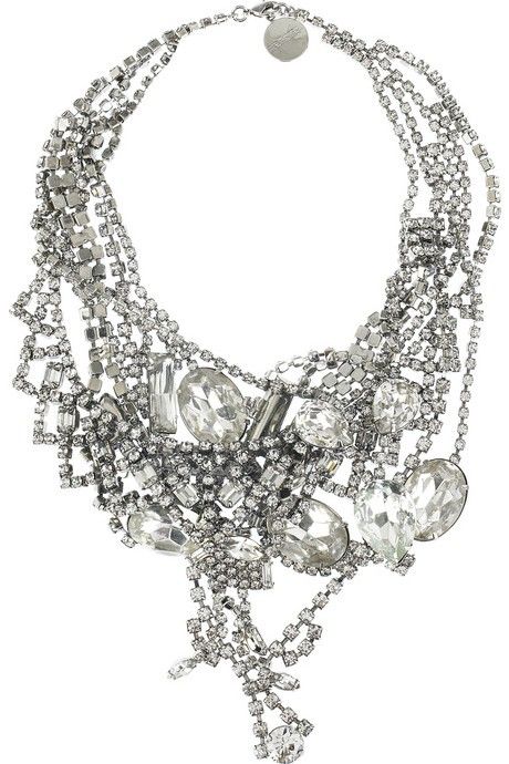 Wedding Ideas: ornate-embellished-silver-diamond-necklace Amber Rose, Pink Sand, A Necklace, Glitz And Glam, Bling Bling, Statement Jewelry, Beautiful Jewelry, My Jewellery, Diamond Necklace