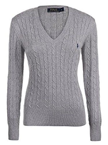 Ralph Lauren Womens V-Neck Cable Knit Cotton Jumper Various Colours (Small, Grey) No description (Barcode EAN = 3611588328515). http://www.comparestoreprices.co.uk/december-2016-5/ralph-lauren-womens-v-neck-cable-knit-cotton-jumper-various-colours-small-grey-.asp Ralph Lauren Sweater Outfit, Braided Sweater, Ralph Lauren V Neck, Ralph Lauren Cable Knit, Cotton Jumper, Ralph Lauren Women, Sport Chic, Cotton Pullover, Ralph Lauren Sweater