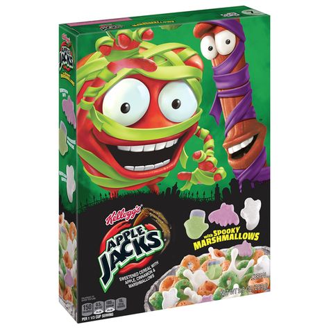 Kellogg's Apple Jacks Cereal With Spooky Marshmallows None | Kellogg's Apple Jacks Cereal With Spooky Marshmallows At Hy-Vee Apple Jacks Cereal, Cold Breakfast, Marshmallow Cereal, Apple Jacks, Classroom Halloween Party, Toaster Pastry, Halloween Classroom, Sleepover Food, School Treats