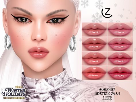 The sims 4 Sims 4 Lipstick Cc Patreon, The Sims 4 Lips, Sims Makeup, Cc Makeup, Sims 4 Men Clothing, Sims 4 Piercings, Sims 4 Challenges, The Sims 4 Skin, Makeup Cc