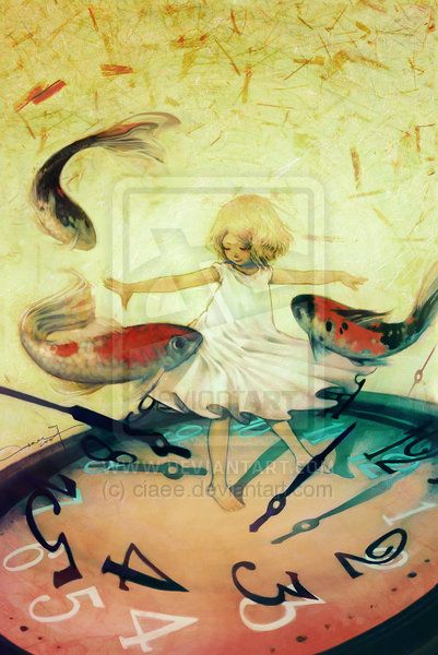 A Child's Dance Escapes Time by *ciaee Two Fish, Fish Swimming, Art Et Illustration, Art And Illustration, Fish Art, Children's Book Illustration, Caricatures, Art Works, Artist Inspiration