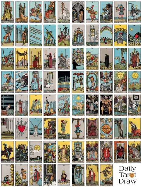 Printable Mini Tarot Cards Pick A Tarot Card, Printable Tarot Cards, Rider Waite Tarot Cards, Free Tarot Cards, Rider Waite Tarot Decks, Tarot Significado, 78 Tarot Cards, Tarot Guide, Free Tarot Reading