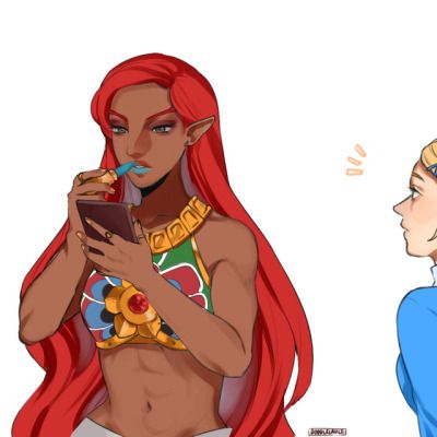 Gerudo Women, Gerudo Oc, Zelda Urbosa, Botw Urbosa, Lady Urbosa, Zelda Drawing, Vampire Illustration, Botw Zelda, Princesa Zelda