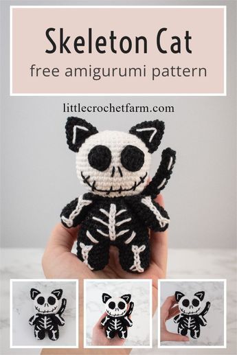 Crochet Spooky Dolls, Halloween Crochet Animals Free Patterns Easy, Planchette Crochet, How To Create A Crochet Pattern, Skull Amigurumi Free Pattern, Crochet Horror Amigurumi, Crochet Horror Dolls Free Pattern, Free Horror Crochet Patterns, Crochet Cat Free Pattern Amigurumi