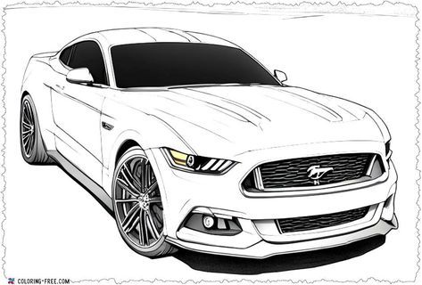 Cars Color, Cars Coloring, Mustang Gt500, Cars Coloring Pages, Car Colors, American Muscle, American Muscle Cars, Mustang Gt, Muscle Car