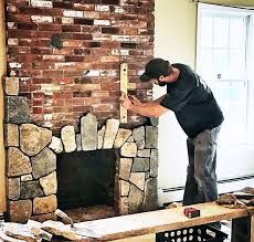 Crazy Pavers, Stone Veneer Fireplace, Stone Veneer Panels, Manufactured Stone Veneer, Natural Stone Fireplaces, Fireplace Update, Natural Stone Tiles, Brick Fireplace Makeover, Natural Stone Veneer