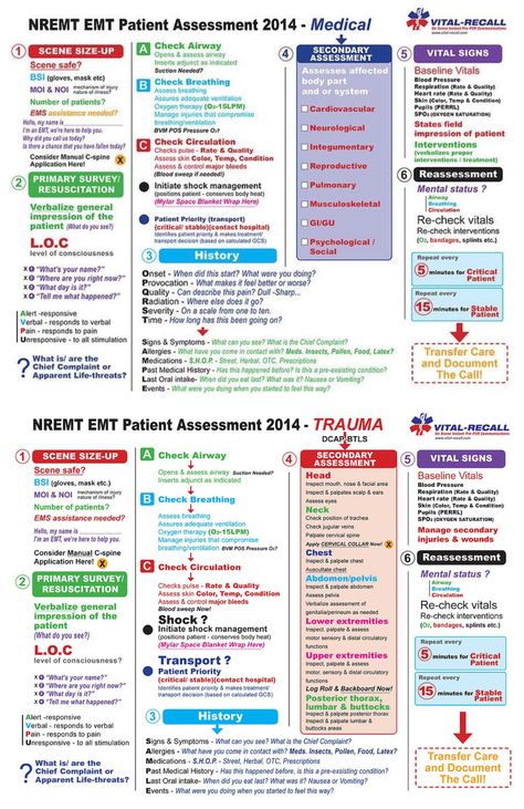 Medical & Trauma Assessment Emt Medical Assessment Scenarios, Emt Medical Assessment, Emt Study Medical Mnemonics, Nremt Emt Patient Assessment, Emt School Notes, Emt Respiratory Emergencies, Patient Assessment Emt Cheat Sheets, Paramedic Mnemonics, Patient Assessment Emt