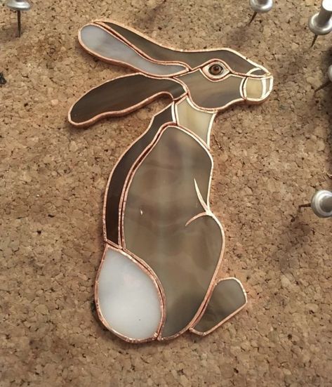 Stained Glass Rabbit Patterns, Stained Glass Rabbit, Easter Stained Glass Patterns, Stained Glass Animals, Stained Glass Patterns Free, Stained Glass Light, Stained Glass Paint, Stained Glass Birds, Making Stained Glass