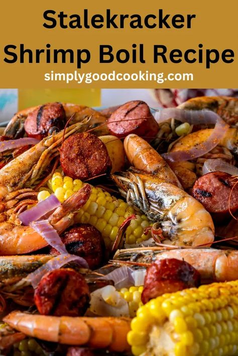 Stalekracker Shrimp Boil Recipe Boil Shrimp On The Stove, Shrimp Boil Stovetop, Cajun Shrimp Boil Recipe, Cajun Shrimp Boil, Pickled Shrimp, Seafood Boils, Smoked Shrimp, Shrimp Boil Recipe, How To Peel Shrimp