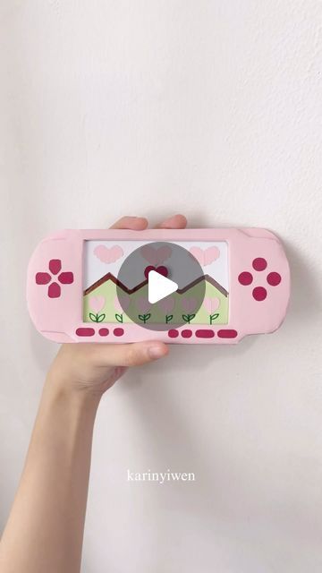 karin yiwen on Instagram: "diy playstation portable🎮 this is my first diy project in 2024, so i want to make it more playful🙌 hope this year brings you lots of joy  #diy #gift #diygifts #giftideas #playstation #psp #playstationportable #diypsp #art #love" Playstation Portable, Instagram Diy, Paper Heart, Art Love, Cardboard Crafts, Craft Gifts, Diy Gift, Playstation, Diy Gifts