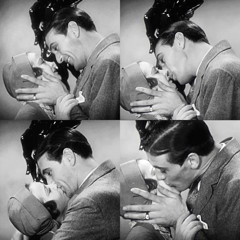 30s Couple Aesthetic, Couple Cute Drawing Reference, Old Hollywood Kiss, Cute Kiss Reference, Intense Kiss Reference, Gary Cooper 1920s, Couples Reference Poses, Kiss Pose Ref, 1930s Couple