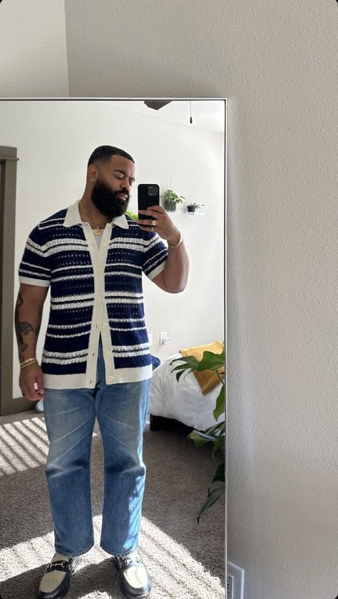 Men Fashion Aesthetic Summer, Bigger Guys Fashion Outfit, Midsize Mens Fashion, Plus Size Men Outfits Summer, Chubby Guy Outfits, Fat Guy Outfits, Big Boy Outfits, Plus Size Men Outfits, Big Man Style