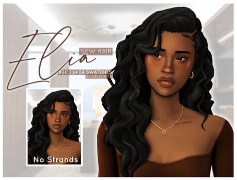 Elia Hair | GegeSims on Patreon Sims4 Cc Curly Hair Maxis Match, Sims Hair Curly Cc, Sims 4 Cc Maxis Match Hair Packs, Sims 4 Black Guy Hair, Sims 4 Cc Womans Hair, Sims 4 Mm Black Hair, Curly Hair Maxis Match The Sims 4, Curly Maxis Match Hair, Black Maxis Match Hair