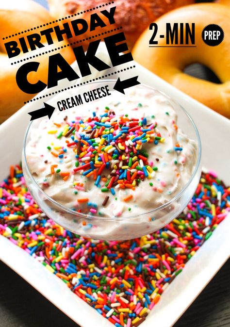 The best cream cheese you will ever taste – Birthday Cake Cream Cheese. Birthday Cake Cream, Birthday Cake Cookies, Grilled Peppers And Onions, Cake Sprinkles, Funfetti Cake Mix, Cookie Cake Birthday, Cake Cream, Easy Cream, Cheese Flavor