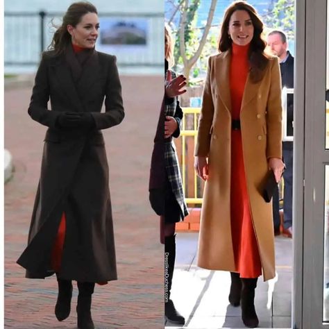 15 Ways Kate Middleton Refreshes Old Outfits - Dress Like A Duchess Kate Middleton Blazer, Casual Kate Middleton, Kate Middleton Coat, Older Outfits, Kate Middleton Style Outfits, Kate Middleton Dress, Mcqueen Dress, Kate Middleton Outfits, Burgundy Skirt