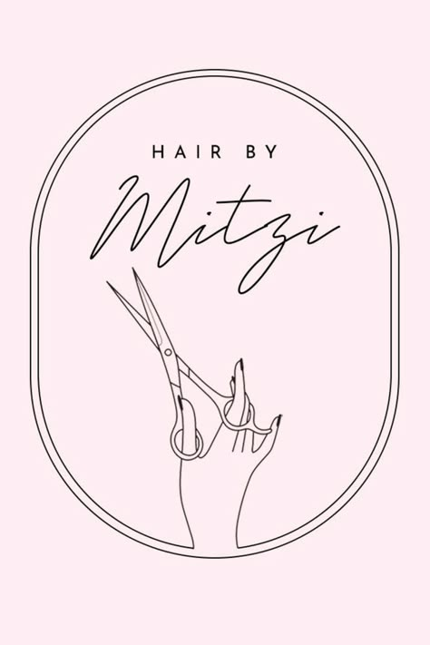 Hairstylist Logo Design Ideas, Hairdresser Branding, Italian Ornaments, Stylist Logo Design, Hair Stylist Logo Design, Hairdresser Logo, Hair Salon Logo, Feminine Hair, Stylist Logo