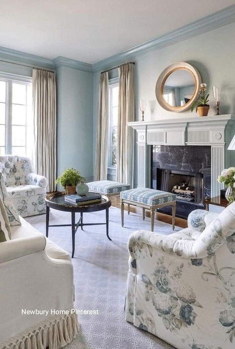 Living Room Color Scheme Ideas, Cobblestone Cottage, Clary Bosbyshell, Color Scheme Ideas, Fresh Living Room, Paint Inspo, Living Room Color Schemes, Coastal Grandmother, Room Color Schemes