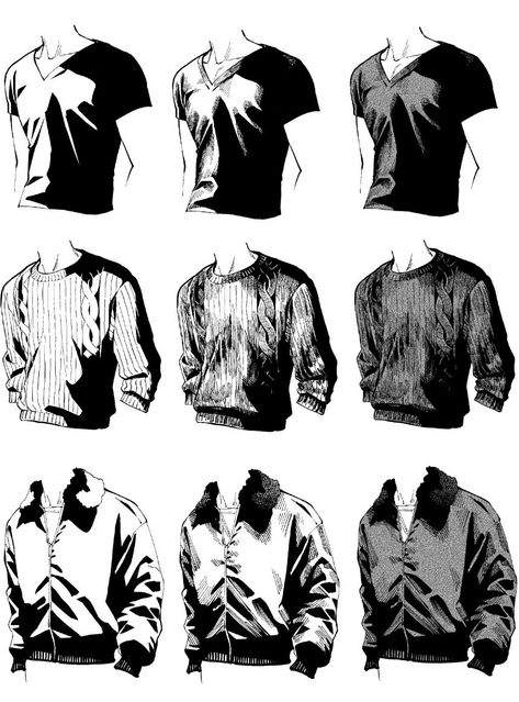 GQKWwzCbMAA3gfS (858×1158) Shirt Lighting Reference, Shirt Collar Drawing Reference, Sweater Art Reference, How To Draw Collared Shirts, Shirt Collar Drawing, Shirt Shading, Manga Shading, Sweater Drawing, Shirt Reference