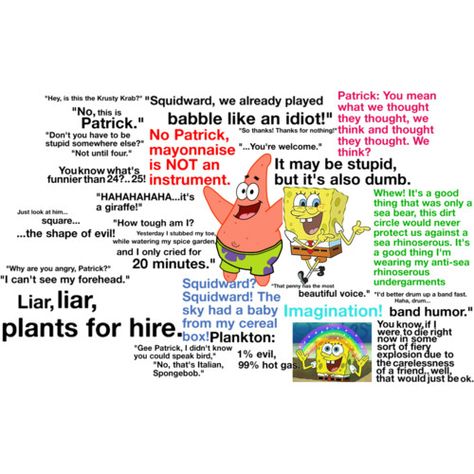 quotes :) Sponge Bob Quotes, Spongebob Sayings, Spongebob Quotes, Spongebob Square, Best Cartoons Ever, Square Pants, Sponge Bob, Good Cartoons, Spongebob Squarepants