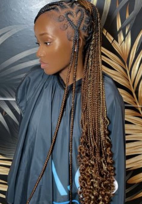 Brown Peekaboo Braids, Peekaboo Box Braids, Peekaboo Knotless Braids, Braided Hairstyles For Black Women Cornrows, Protective Hairstyles For Natural Hair, Cute Braided Hairstyles, Box Braids Hairstyles For Black Women, Braids Hairstyles Pictures, Braided Cornrow Hairstyles