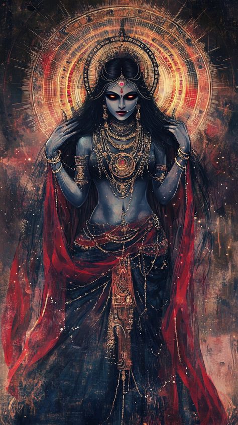 Mahakal Pic, Mahakal Pic Ujjain, Divine Feminine Goddess, Kali Maa, Golden Goddess, Goddess Artwork, Anime Canvas Art, Hinduism Art, Kali Goddess