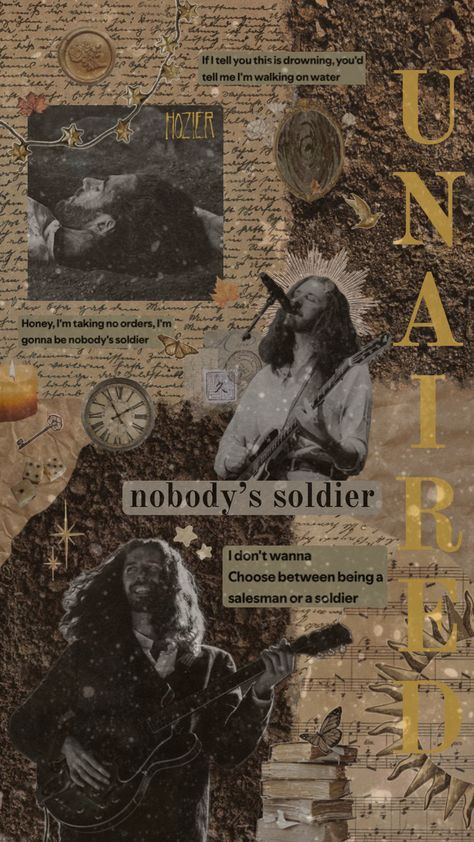 nobody’s soldier by hozier ⋆⭒˚｡⋆ 𖤓 ⋆⭒˚｡⋆ #hozier #hozieraesthetic #nobodyssoldier #unaired #hozierunaired #wallpaper #aesthetic #music #lyrics #guitar #dirt Aesthetic Music Lyrics, Wallpaper Aesthetic Music, Hozier Lyrics, Aesthetic Music, Hes Mine, Lyrics Aesthetic, Iphone Wallpaper Themes, Hozier, Music Lyrics