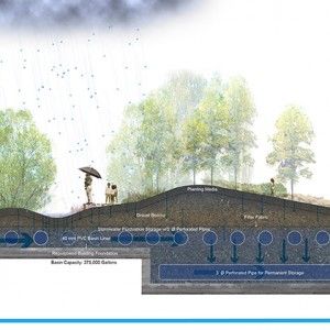 Rogers Environmental Studies Magnet School by Mikyoung Kim «  Landscape Architecture Works | Landezine House Garden Landscape, Landscape Gardening, Green Jobs, Environmental Studies, Concept Diagram, Landscape Architecture Design, 3d Modelle, Diagram Architecture, Garden Landscape