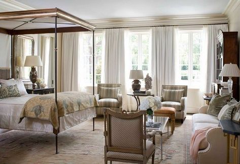 Bay Window Bedroom Layout, Period Bedroom, Bay Window Bedroom, Bedroom Window Treatments, Bedroom Bright, Window Bedroom, Bedroom Drapes, Bedroom Layout, Bedroom Window