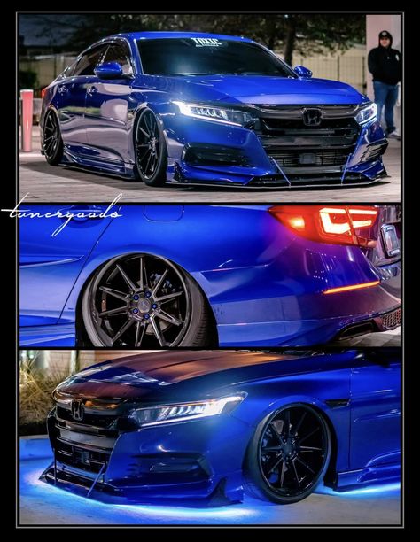 Blue Honda Accord Sport, Blue Honda Accord, Honda Accord Modified, Jdm Builds, Honda Accord Custom, Honda Accord Touring, 2018 Honda Accord, Luxury Car Photos, Billionaire Luxury