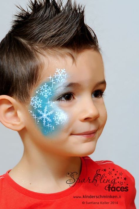 Snow Queen Makeup, Frozen Face Paint, Frozen Makeup, Makeover Party, Face Painting For Boys, Christmas Face Painting, Frozen Face, Girl Face Painting, Face Painting Easy