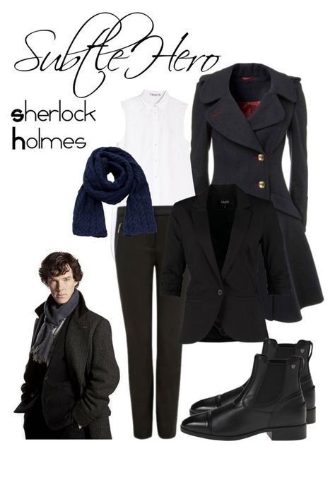 "SubtleHero - Sherlock Holmes" by creativityabound ❤ liked on Polyvore featuring T By Alexander Wang, Tommy Hilfiger, mbyM, Ariat, women's clothing, women's fashion, women, female, woman and misses Sherlock Outfit Women, Sherlock Holmes Outfit, Sherlock Holmes Outfit Ideas, Sherlock Holmes Outfit Women, Lady Sherlock Holmes, Sherlock Holmes Clothes, T By Alexander Wang, Sherlock Holmes, Tommy Hilfiger