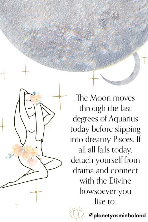 The Moon moves through the last degrees of Aquarius today before slipping into dreamy Pisces ♒➡️♓ If all fails today, detach yourself from drama and connect with the Divine howsoever you like to 🧘‍♀️ 2023 is a big year with lots of change on offer 🙌 The key astrological energies all point to transformation and this year will mark a key turning point for many 💫 Find out everything you need to know about 2️⃣0️⃣2️⃣3️⃣! Manifesting Challenge, Aquarius Today, New Moon Phase, Phases Of The Moon, Saying Sorry, New Moon, The 8, Moon Phases, Letting Go