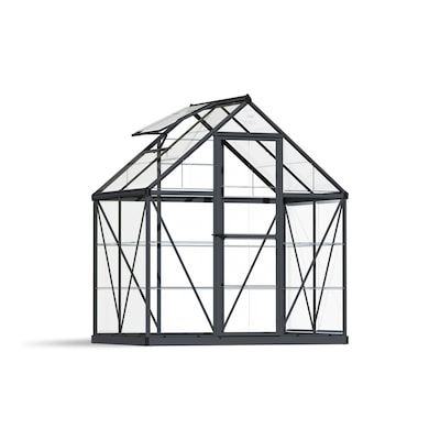 Small Courtyard, Hobby Greenhouse, Lean To Greenhouse, Walk In Greenhouse, Polycarbonate Greenhouse, Polycarbonate Panels, Areas Verdes, Small Greenhouse, Door Catches