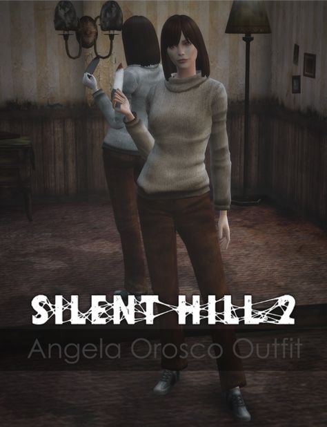 Sims Cc Cosplay, Silent Hill 2 Angela, Silent Hill Sims 4 Cc, Angela Silent Hill, Silent Hill Remake, Angela Orosco, Sims 4 Zombie Apocalypse, Silent Hill 1, Silent Hill Nurse