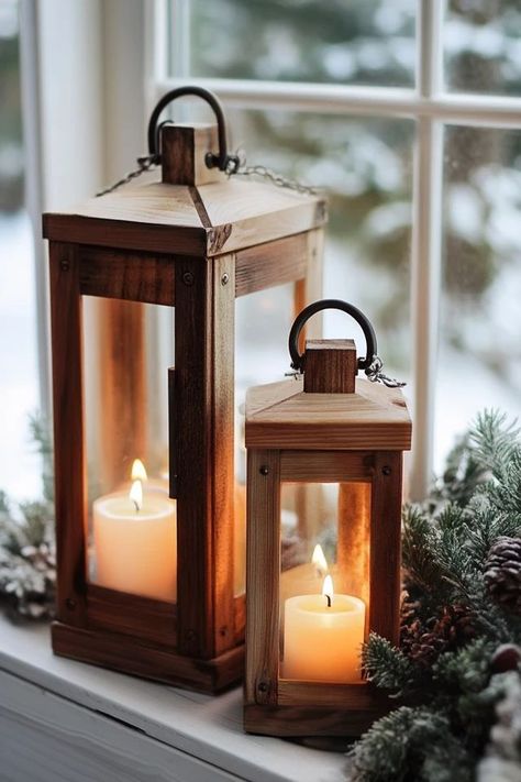 "Light up your space with beautiful DIY Rustic Wooden Lanterns! 🕯️✨ #DIYDecor #RusticDesign #LanternCrafts" Lantern Crafts, Wood Lantern, Wooden Lanterns, Furniture Makeover Diy, Handmade Home Decor, Rustic Diy, Christmas Crafts Diy, Diy Wood, Rustic Design