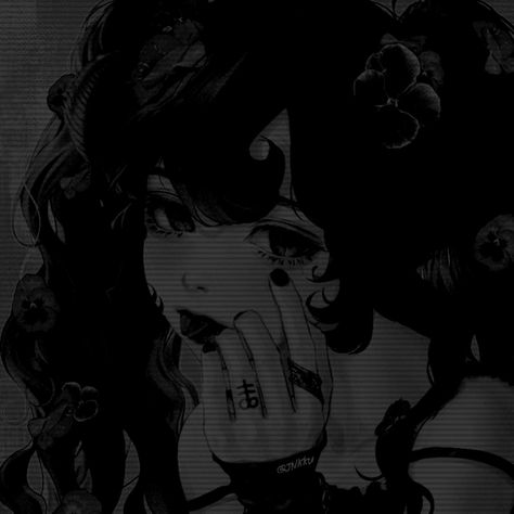 Curly Hair, Black And White, Hair, Anime, White, Black