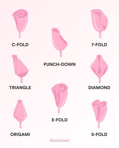 Discover the perfect menstrual cup fold for your comfort and ease with these helpful tips. Explore various folding techniques like the C-fold, punch-down fold, 7-fold, origami fold, and more. Find the fold that suits your anatomy and preferences to ensure a leak-free and comfortable experience. Don't be intimidated—practice, seek guidance, and be patient as you find the right fold for your body. Enjoy the benefits of a menstrual cup with confidence and convenience. Menstrual Cup Aesthetic, Menstrual Cup For Beginners, Menstrual Cup Benefits, Menstrual Cup Folds, Period Cramp Relief, Period Tips, Types Of Folds, Folding Techniques, Menstrual Cups